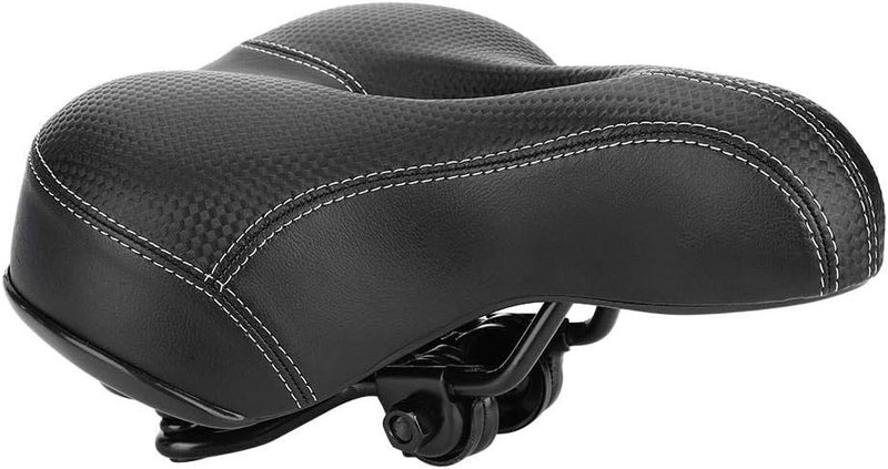 woobles Bicycle Saddle, Comfortable Bike Seat, Wide Big Bike Silicone Cushion Extra Comfort Sporty Soft Pad Saddle Seat Replacement for Men Women - Image 1